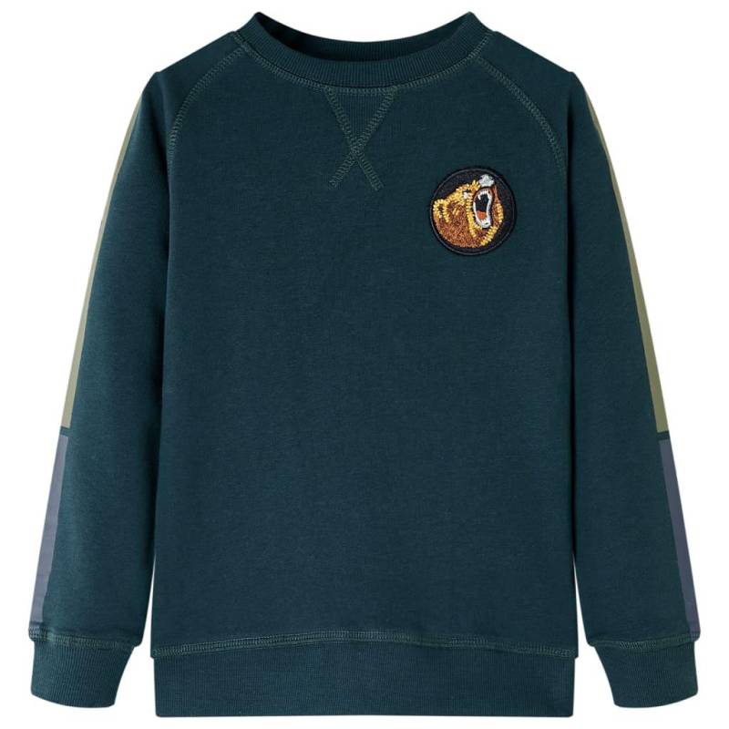 Kinder Sweatshirt Baumwolle Jungen Grün 92 von VidaXL