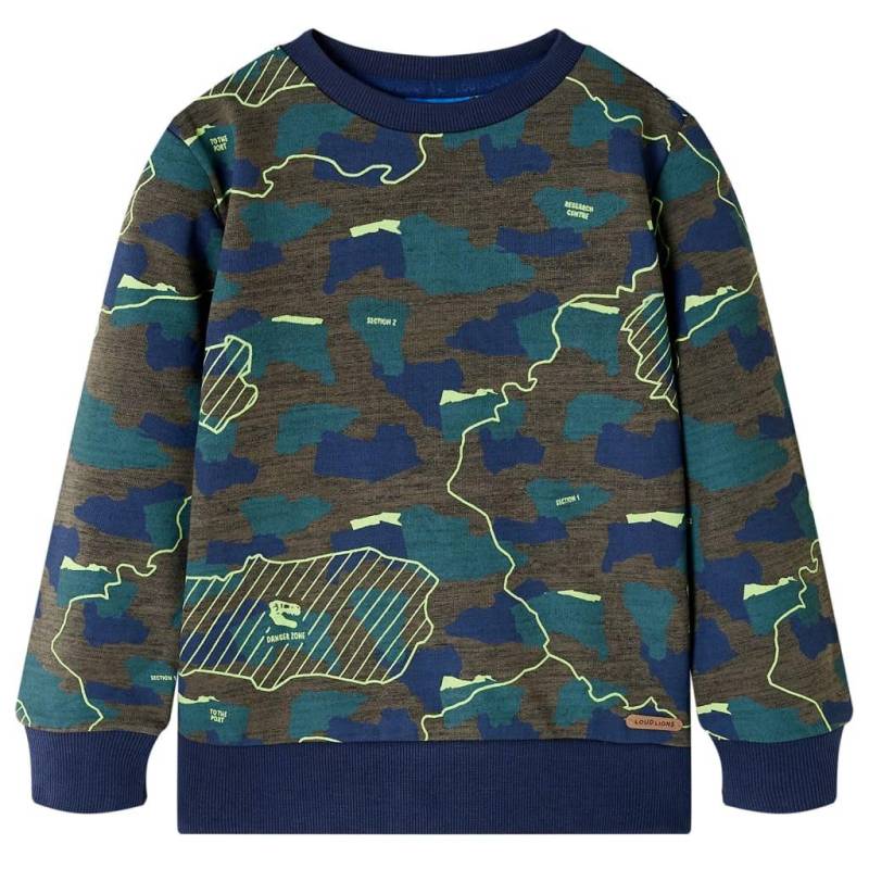 Kinder Sweatshirt Baumwolle Jungen Multicolor 104 von VidaXL