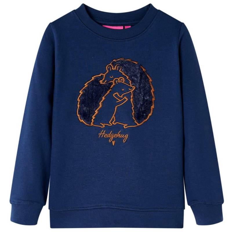 Kinder Sweatshirt Baumwolle Mädchen Blau 104 von VidaXL