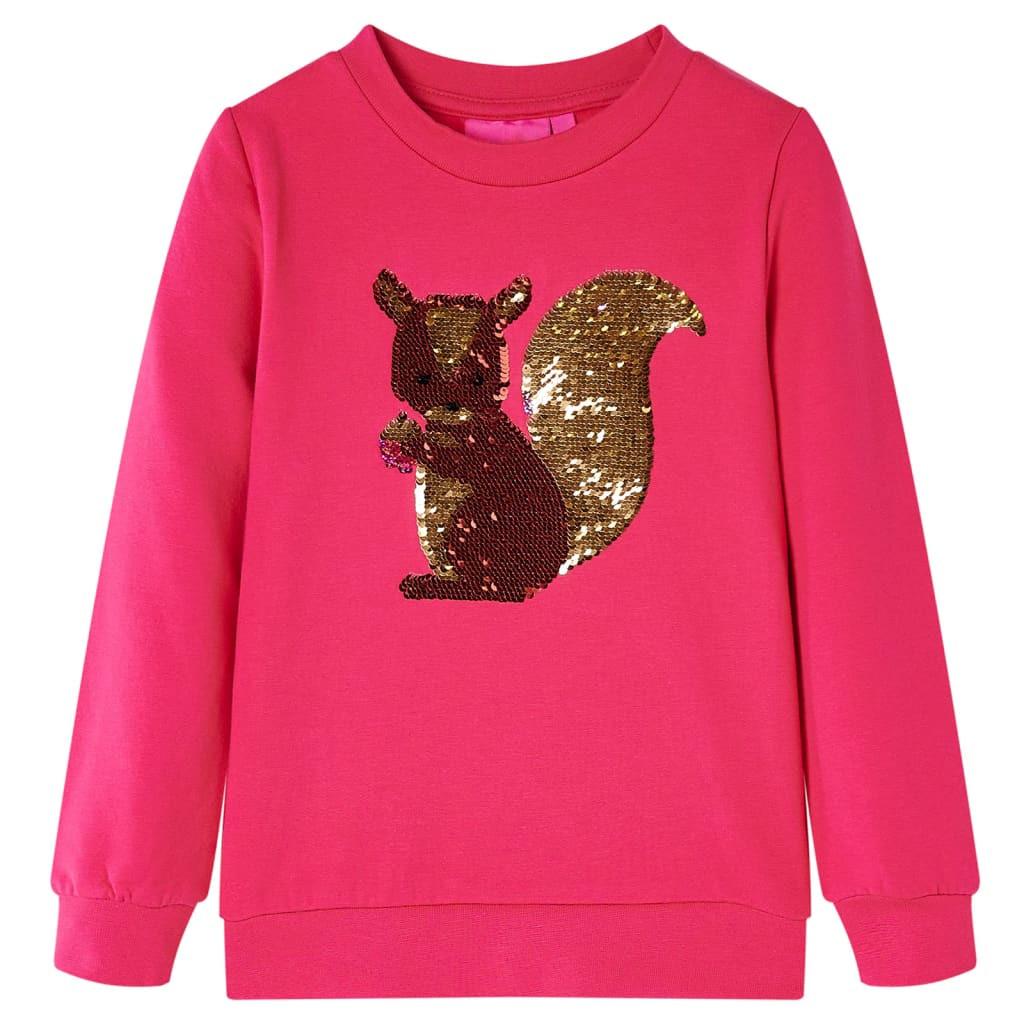 Kinder Sweatshirt Baumwolle Mädchen Pink 104 von VidaXL