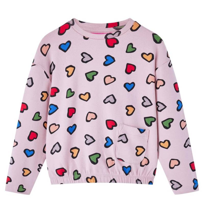 Kinder Sweatshirt Baumwolle Mädchen Pink 104 von VidaXL