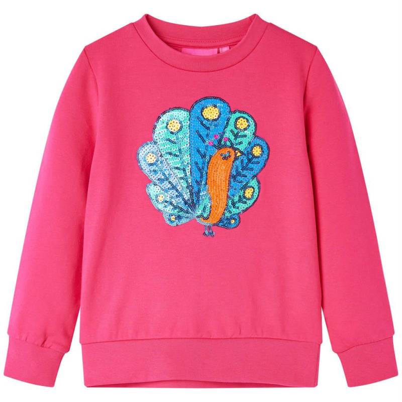 Kinder Sweatshirt Baumwolle Mädchen Pink 140 von VidaXL