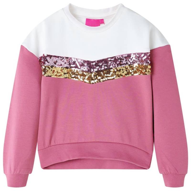 Kinder Sweatshirt Baumwolle Mädchen Pink 140 von VidaXL