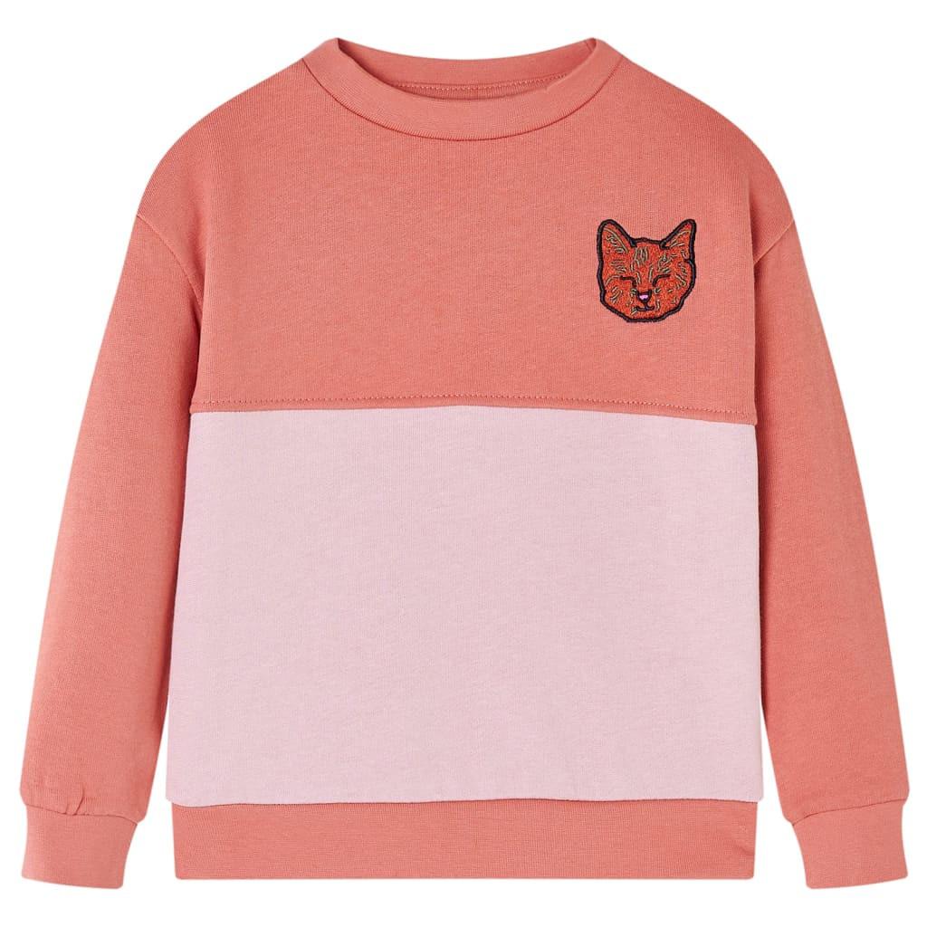 Kinder Sweatshirt Baumwolle Mädchen Pink 140 von VidaXL