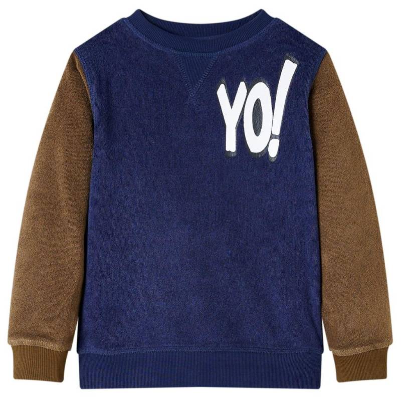 Kinder Sweatshirt Gewebe Jungen Blau 104 von VidaXL