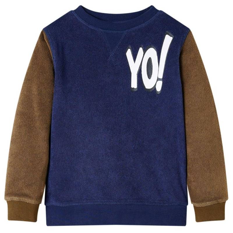 Kinder Sweatshirt Gewebe Jungen Blau 92 von VidaXL