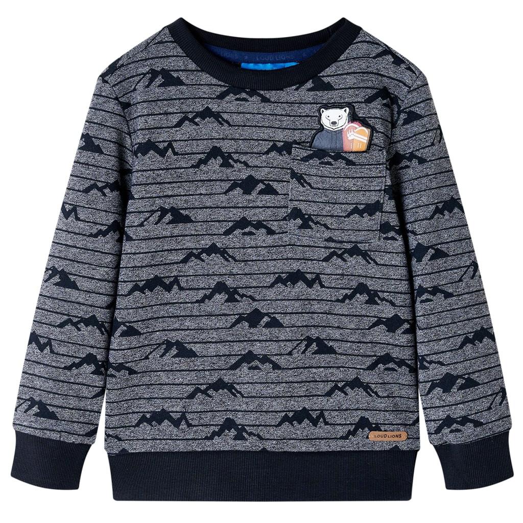 Kinder Sweatshirt Gewebe Jungen Grau 116 von VidaXL