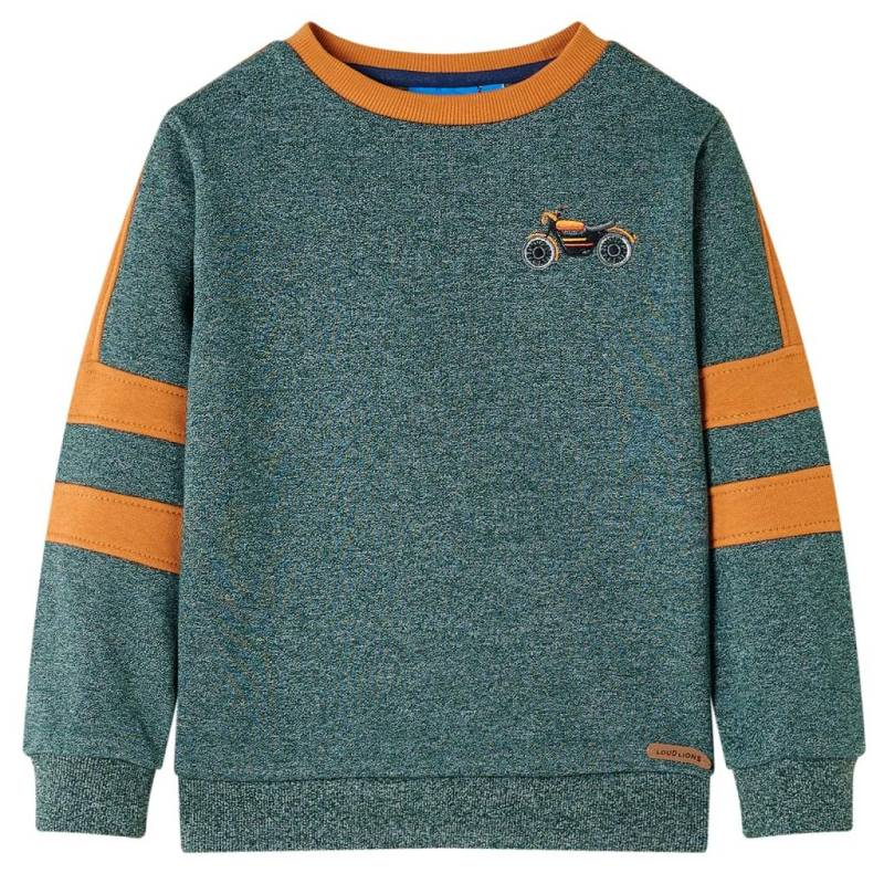 Kinder Sweatshirt Gewebe Jungen Grün 104 von VidaXL