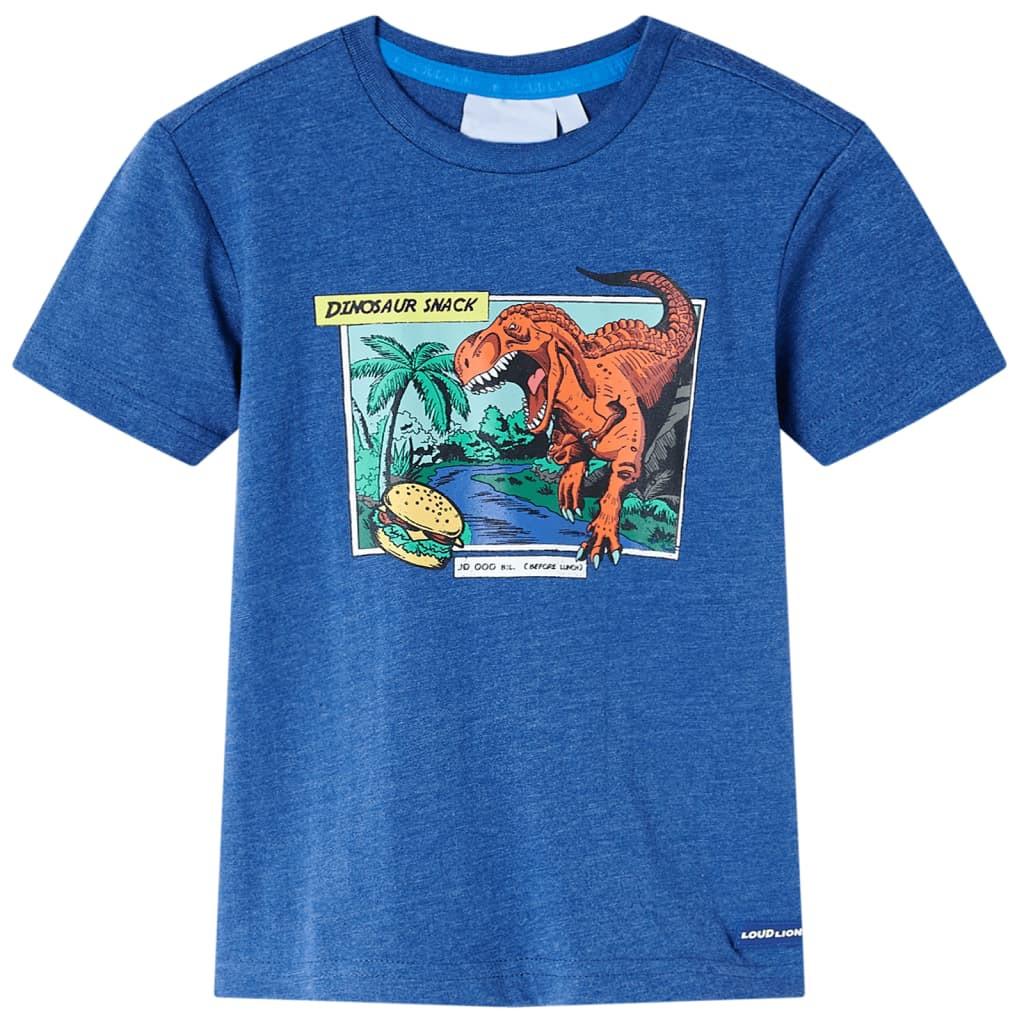 Kinder T-shirt Baumwolle Mädchen Blau 140 von VidaXL