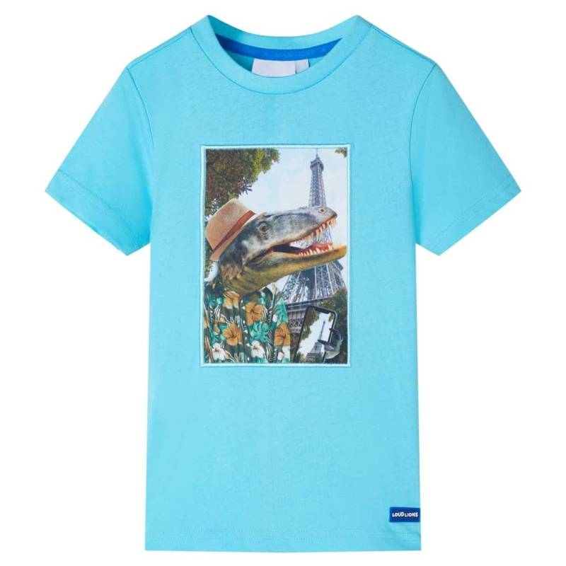 Kinder T-shirt Baumwolle Unisex Blau ONE SIZE von VidaXL