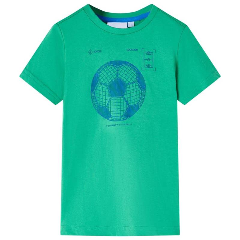 Kinder T-shirt Baumwolle Mädchen Grün 104 von VidaXL