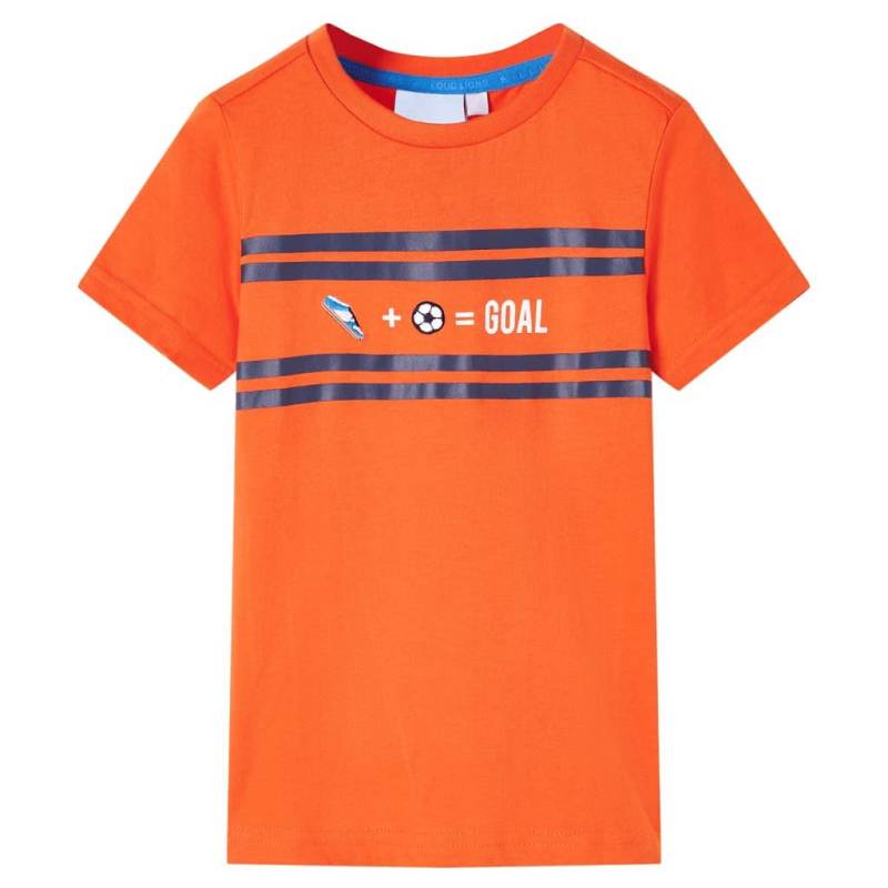 Kinder T-shirt Baumwolle Unisex Orange ONE SIZE von VidaXL