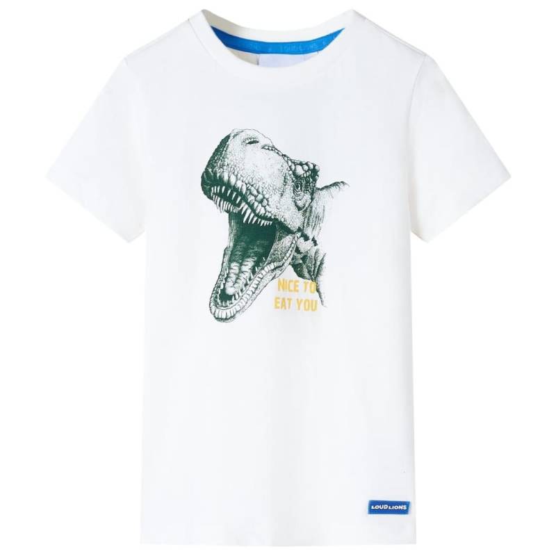 Kinder T-shirt Baumwolle Mädchen Weiss 140 von VidaXL