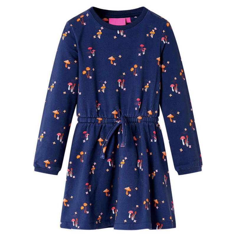 Kinderkleid Baumwolle Mädchen Blau 104 von VidaXL