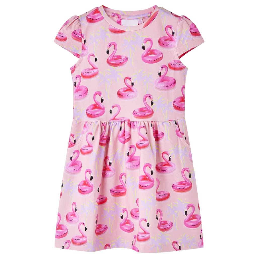 Kinderkleid Baumwolle Mädchen Multicolor 128 von VidaXL