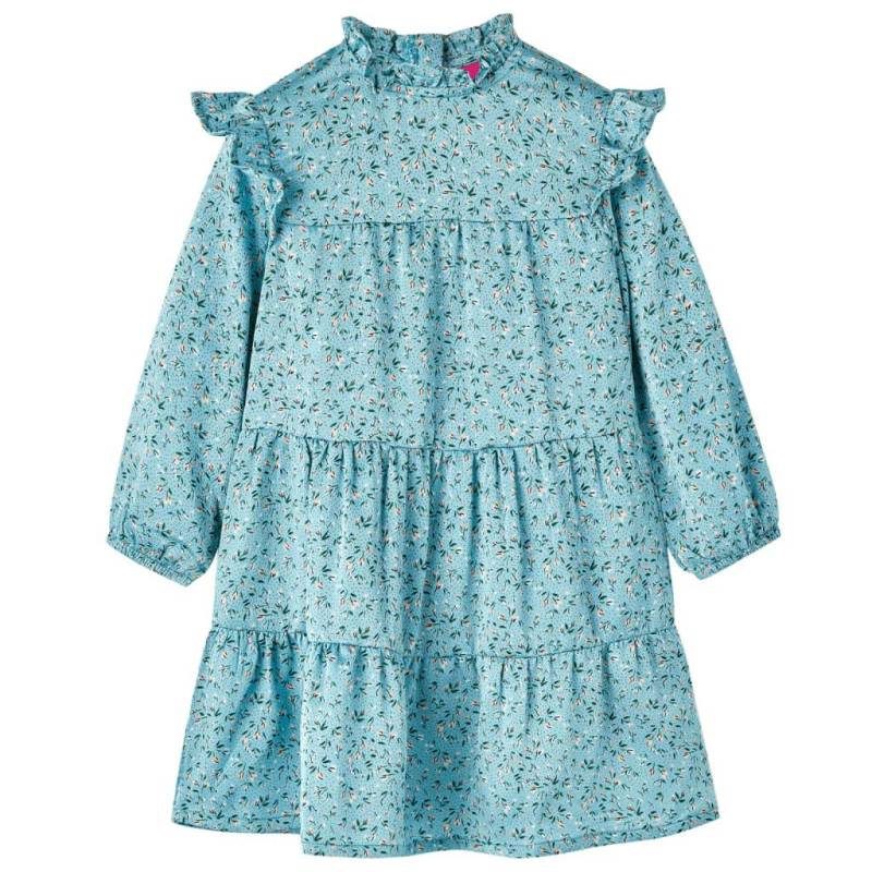 Kinderkleid Polyester Mädchen Blau 92 von VidaXL