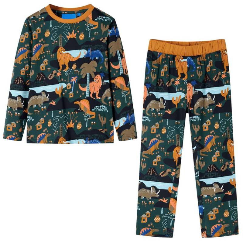 Kinderpyjama Baumwolle Jungen Multicolor 116 von VidaXL