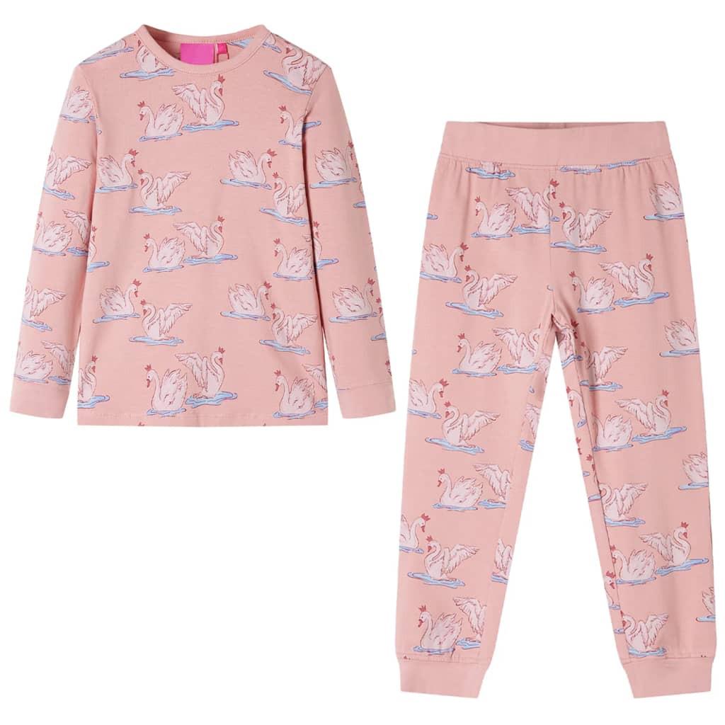 Kinderpyjama Baumwolle Jungen Pink 104 von VidaXL