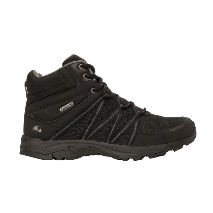 Viking Day Mid GTX Outdoor-Schnürschuh für Herren, schwarz, 42 von Viking