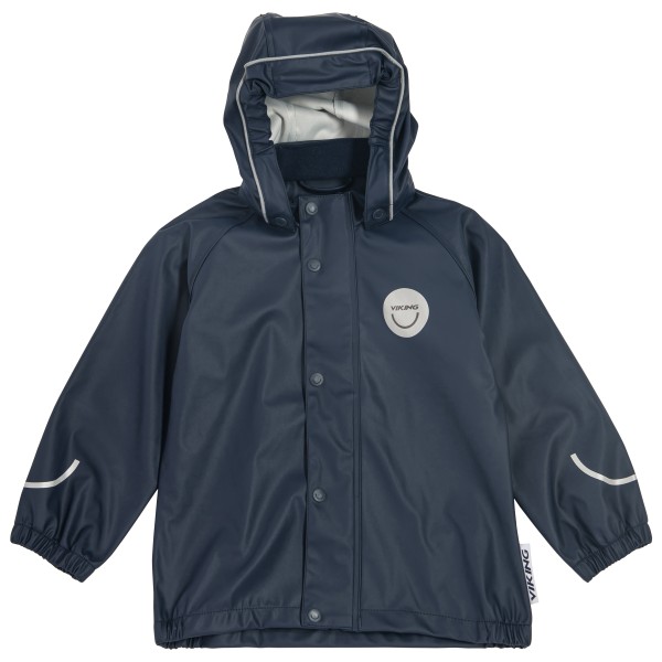 Viking - Kid's Jolly Recycled Rain Jacket - Regenjacke Gr 128;134;140 blau;rosa von Viking