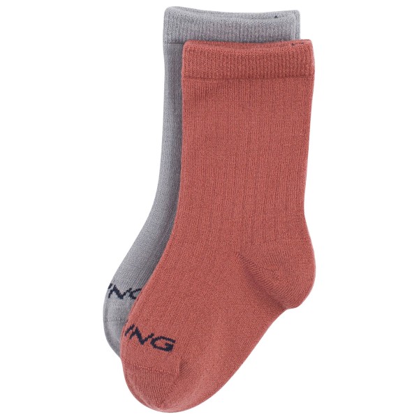 Viking - Kid's Toasty 2 Pack Wool Socks - Merinosocken Gr 25-27 rot von Viking