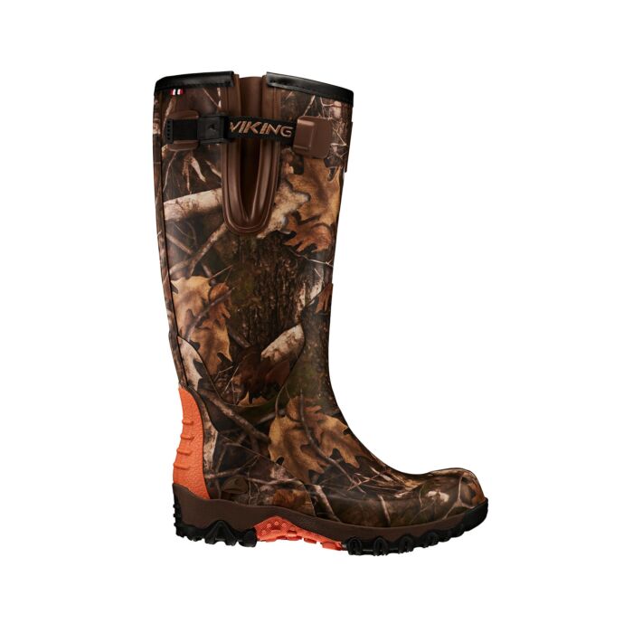 Viking Trophy Camo Langschaft Gummistiefel für Damen und Herren, braun, 36 von Viking