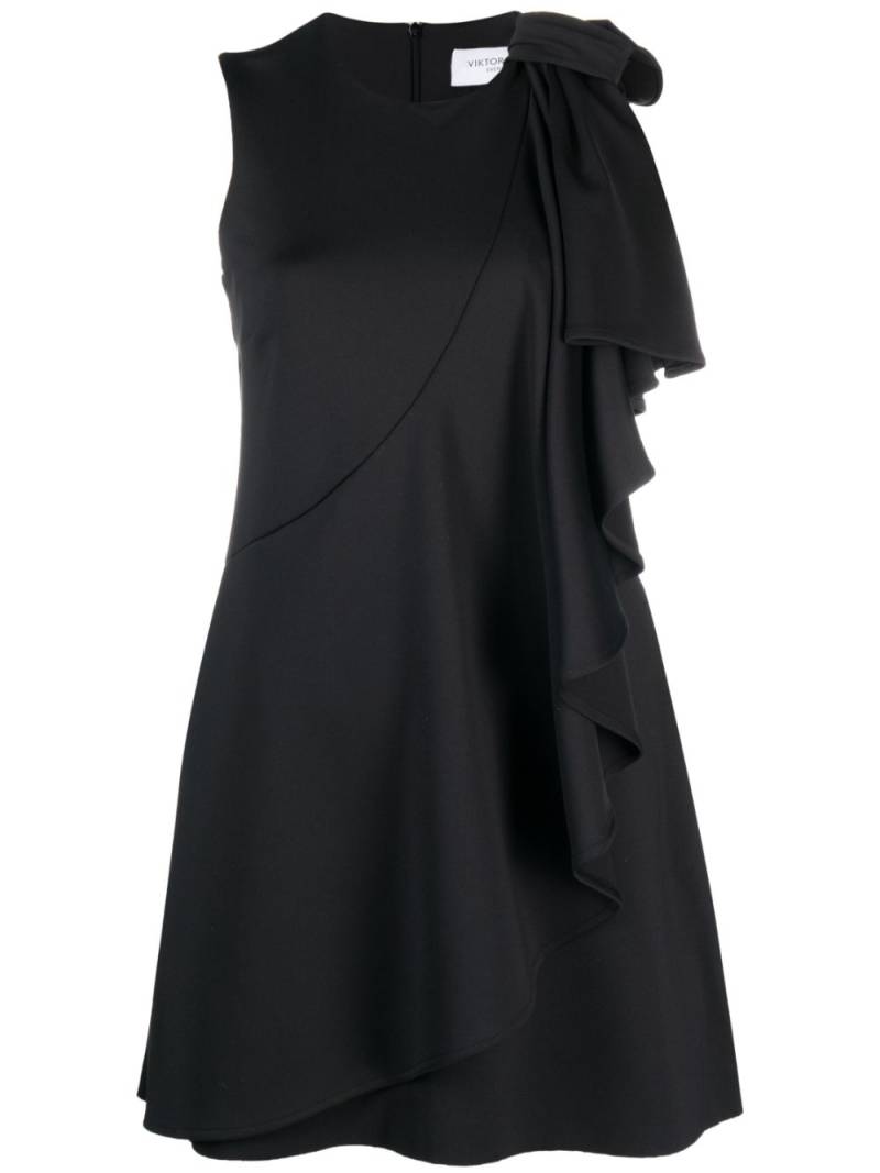 Viktor & Rolf Bow Volant mini dress - Black von Viktor & Rolf