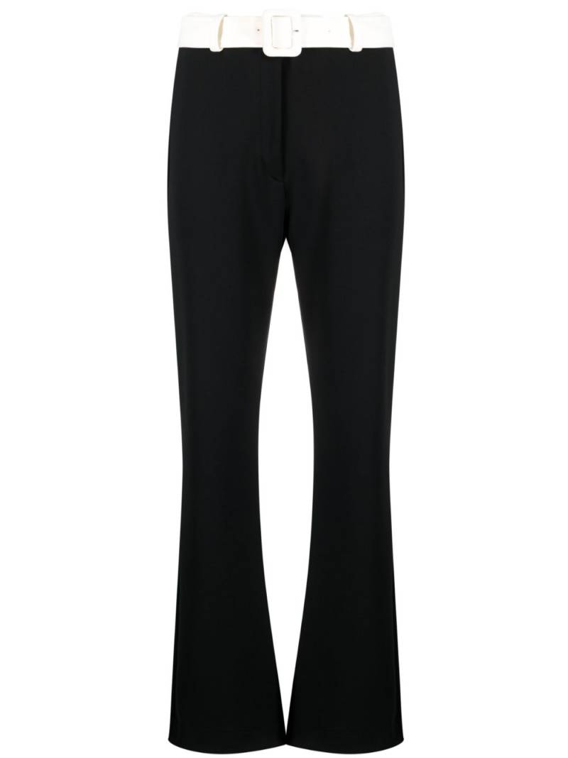 Viktor & Rolf Buckle straight-leg trousers - Black von Viktor & Rolf