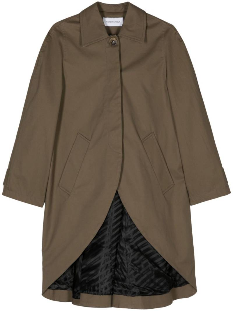 Viktor & Rolf Godet canvas trench coat - Brown von Viktor & Rolf