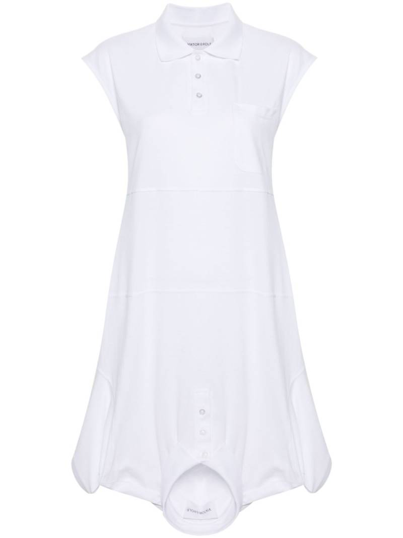 Viktor & Rolf Upside Down Polo shirtdress - White von Viktor & Rolf