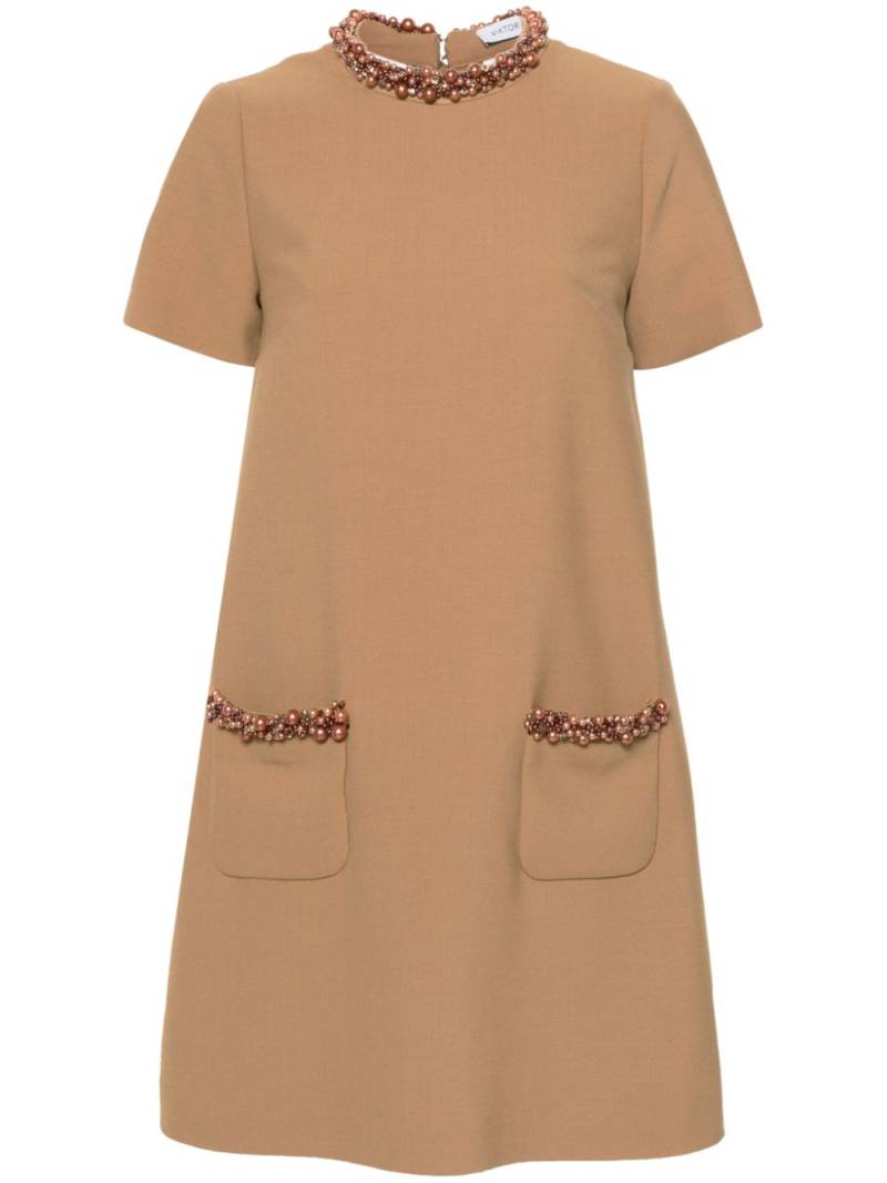 Viktor & Rolf bead-embellished dress - Brown von Viktor & Rolf