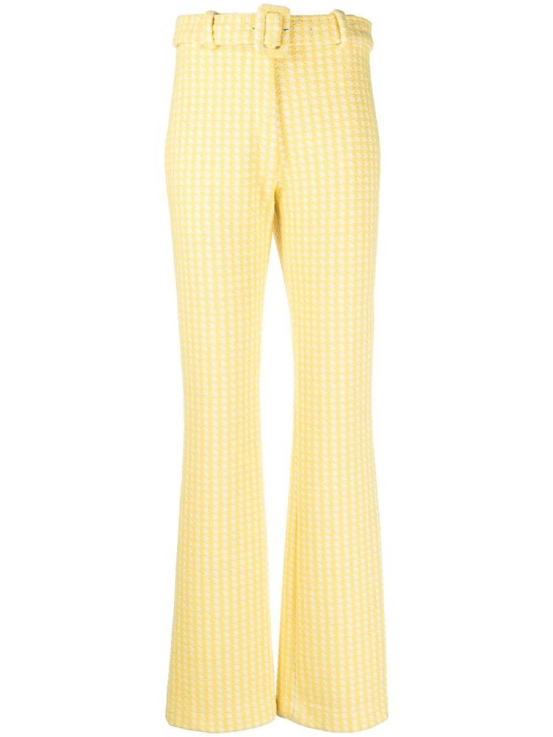 Viktor & Rolf belted flared trousers - Yellow von Viktor & Rolf