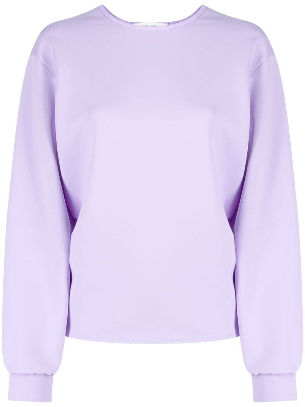 Viktor & Rolf bow-back long sleeves cotton T-shirt - Purple von Viktor & Rolf