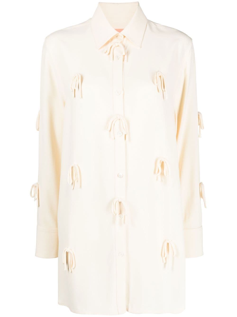 Viktor & Rolf bow-detail button-front shirt - Neutrals von Viktor & Rolf