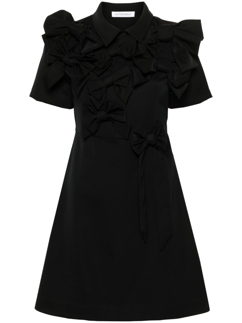 Viktor & Rolf bow-detail wool dress - Black von Viktor & Rolf