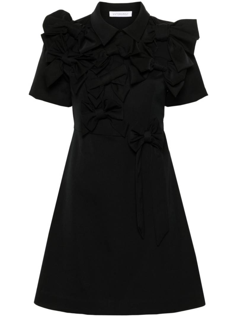 Viktor & Rolf bow-detail wool dress - Black von Viktor & Rolf