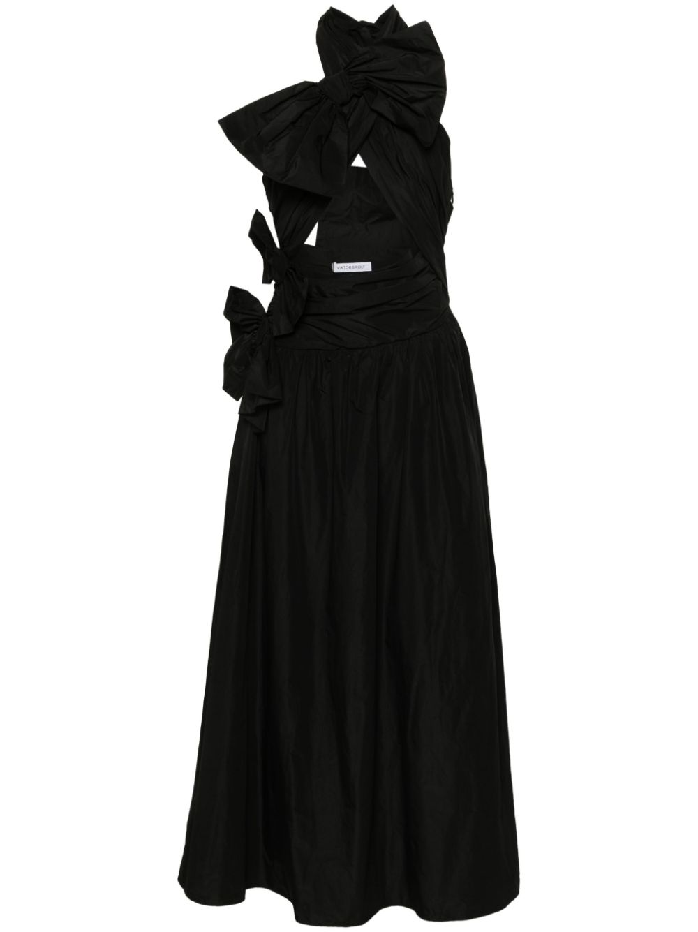 Viktor & Rolf bow-detail wrap maxi dress - Black von Viktor & Rolf