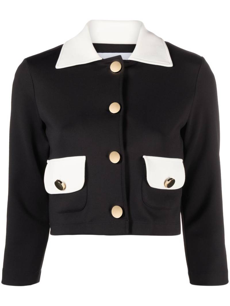 Viktor & Rolf two-tone cropped cotton jacket - Black von Viktor & Rolf