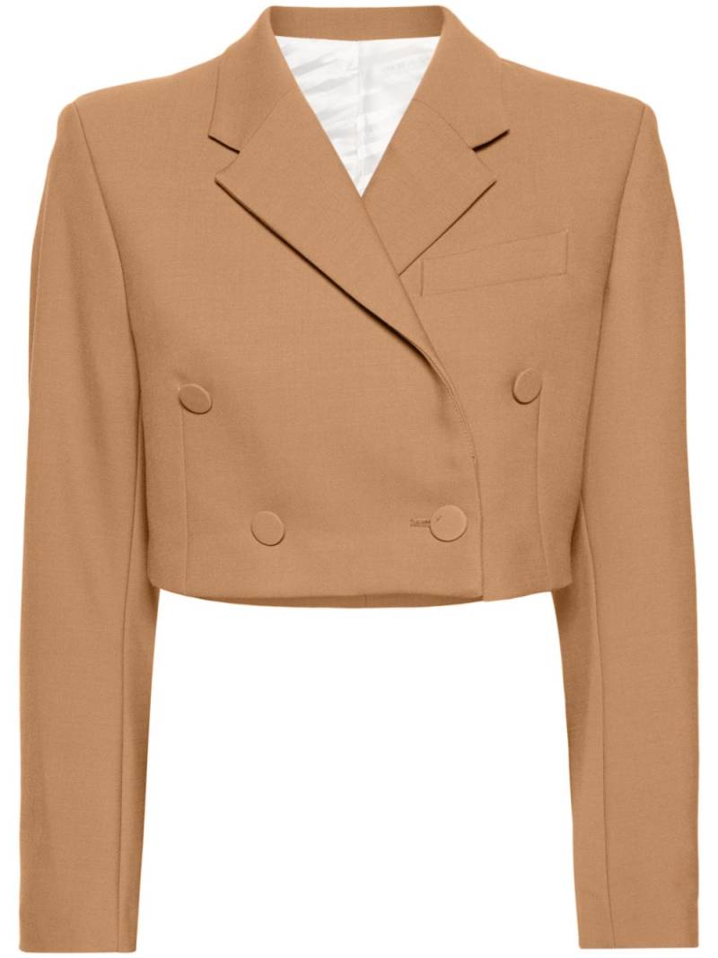 Viktor & Rolf double-breasted cropped blazer - Brown von Viktor & Rolf