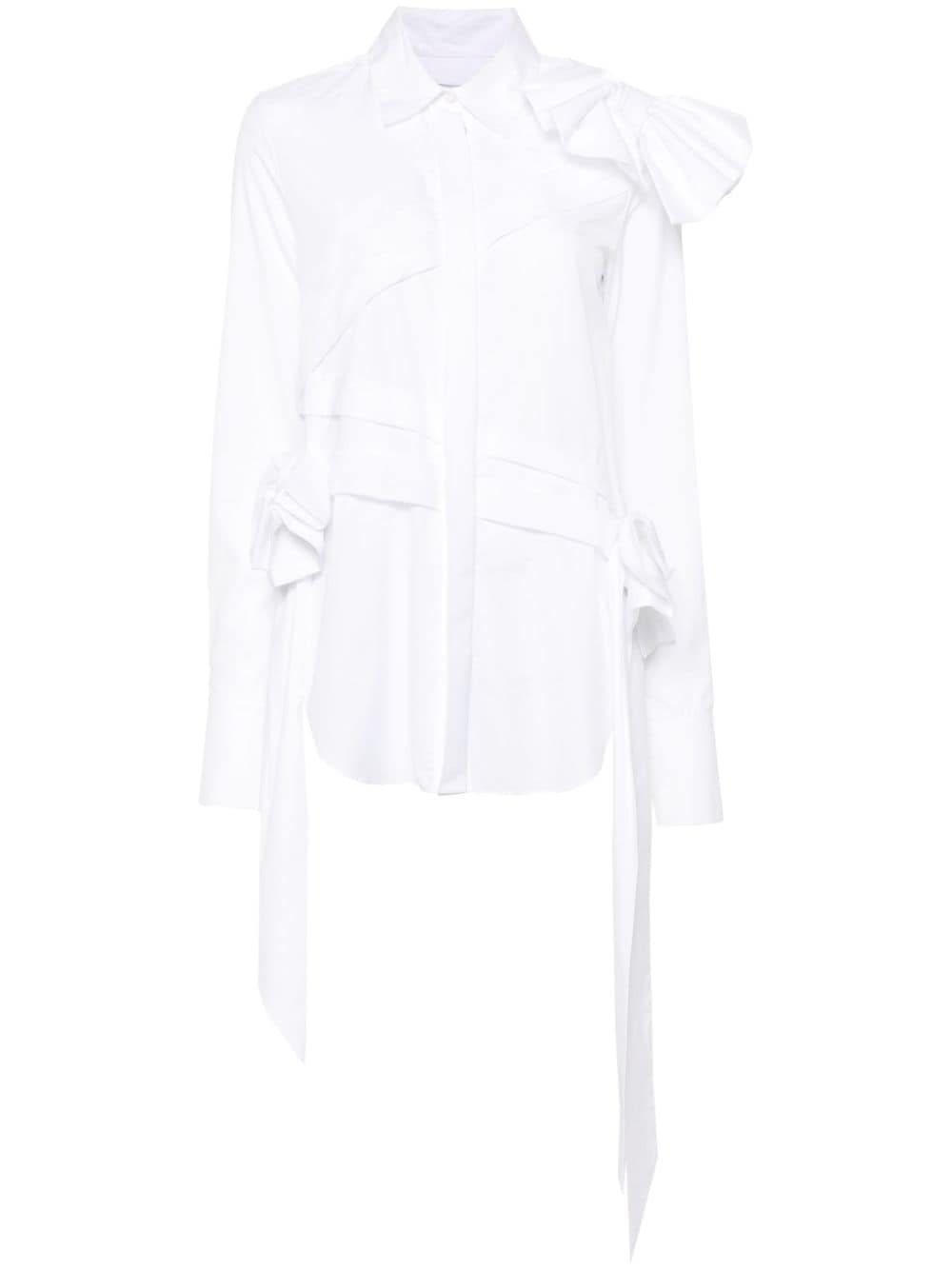 Viktor & Rolf drape bow shirt - White von Viktor & Rolf