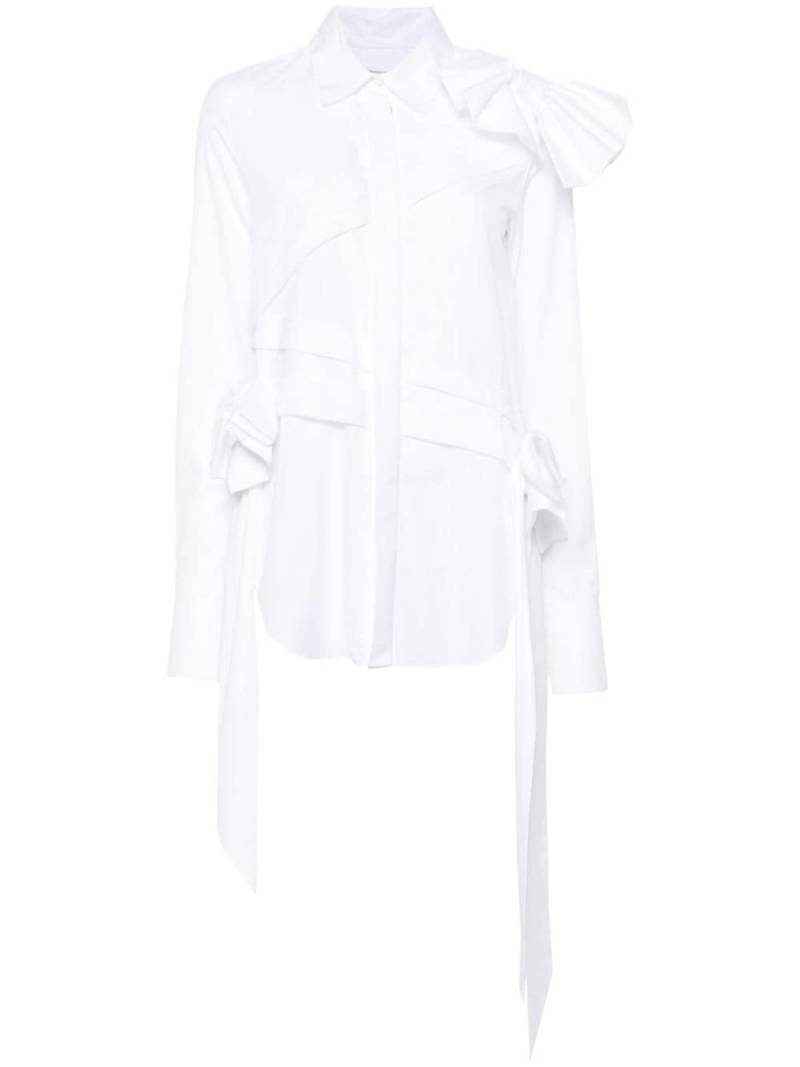 Viktor & Rolf drape bow shirt - White von Viktor & Rolf