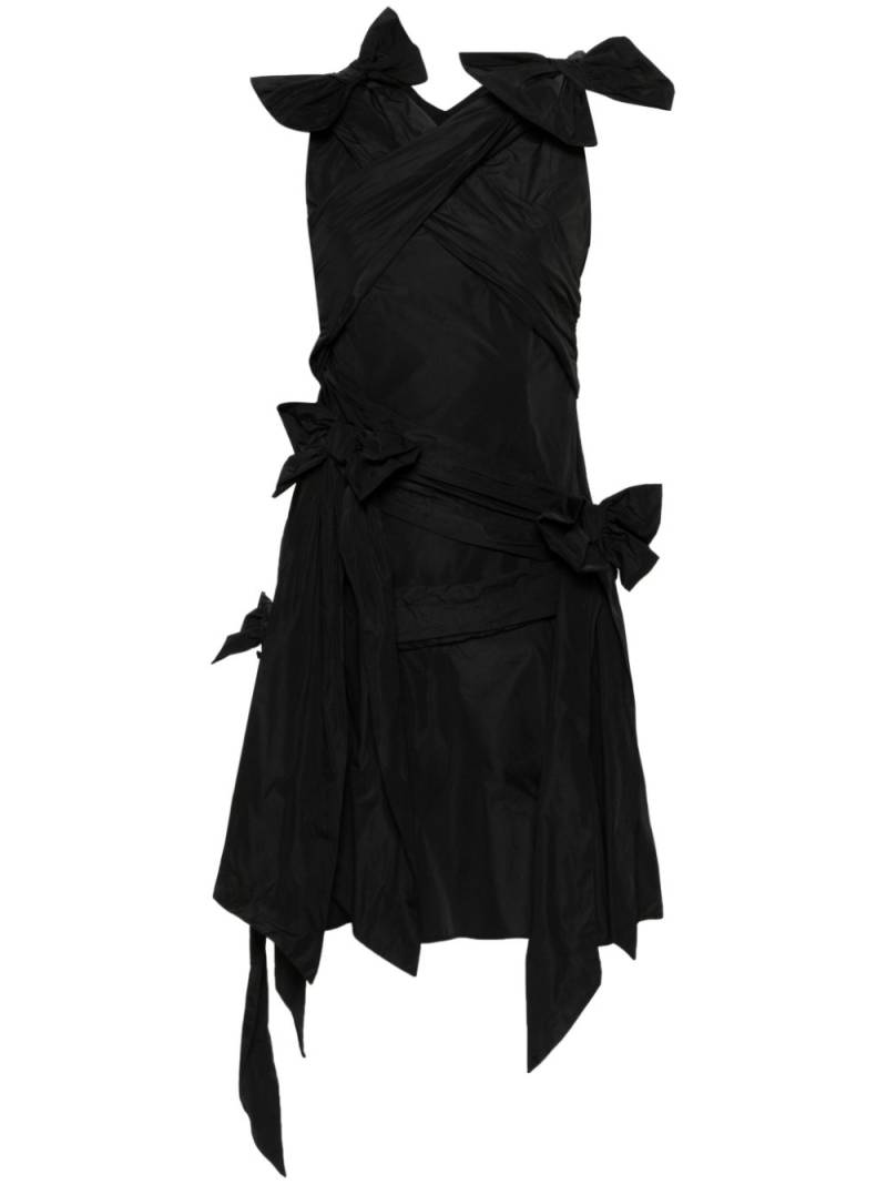 Viktor & Rolf draped bow-detail mini dress - Black von Viktor & Rolf