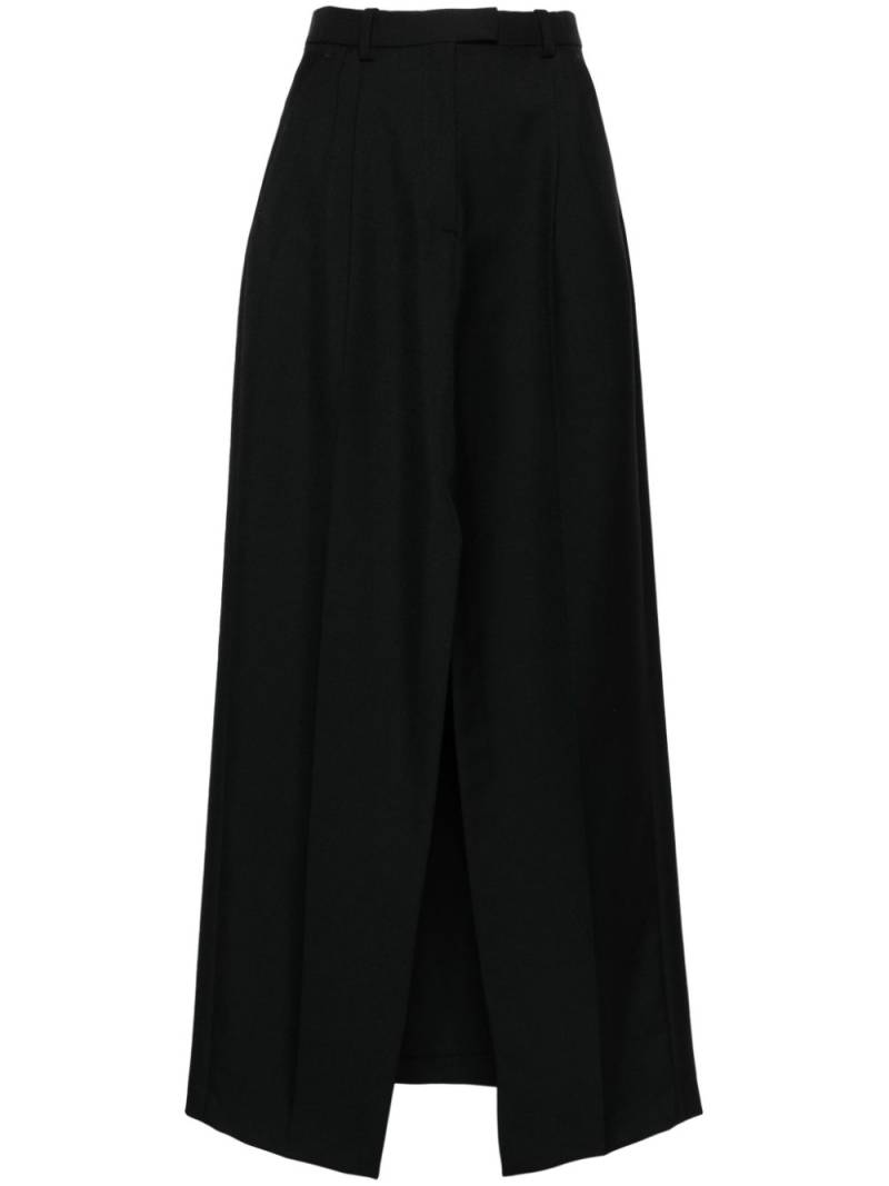 Viktor & Rolf high-waist gabardine long skirt - Black von Viktor & Rolf