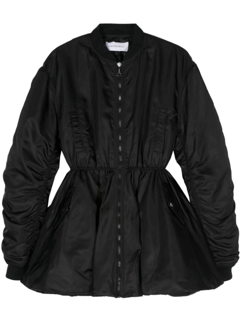 Viktor & Rolf padded flared bomber jacket - Black von Viktor & Rolf