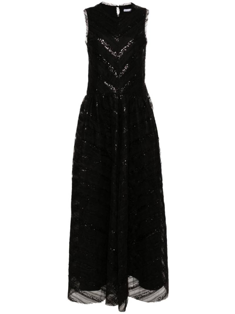 Viktor & Rolf sequined tulle maxi dress - Black von Viktor & Rolf