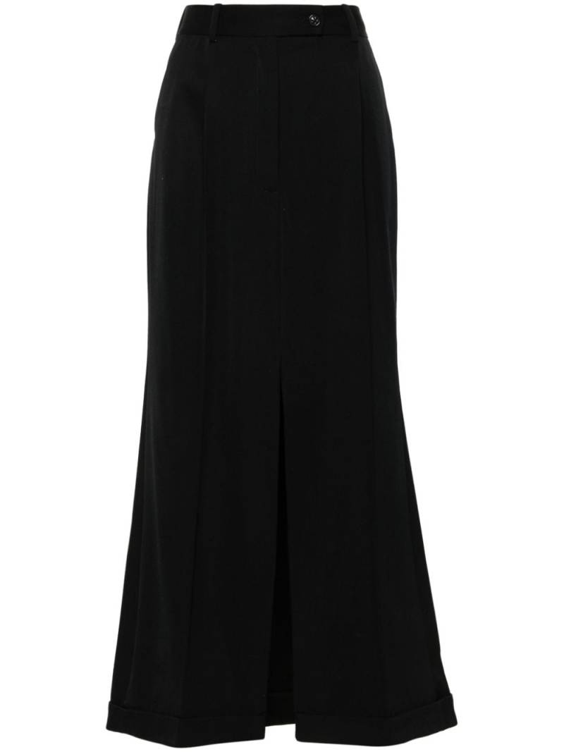 Viktor & Rolf wool maxi high-waisted skirt - Black von Viktor & Rolf