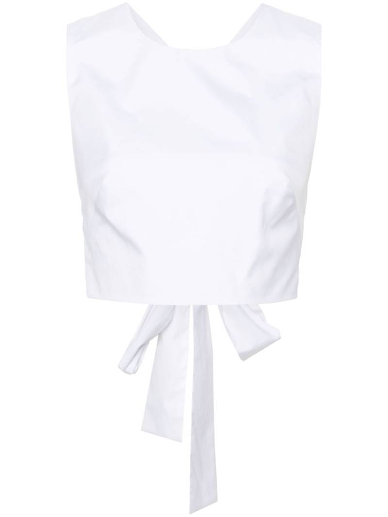 Viktor & Rolf wraparound cropped top - White von Viktor & Rolf