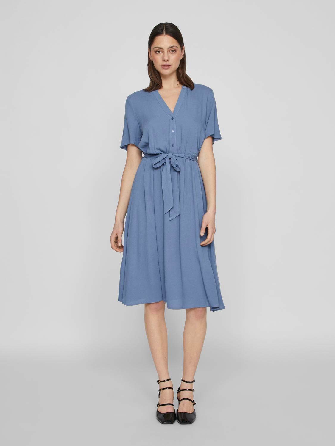 Vila Hemdblusenkleid »VIMOASHLY S/S MIDI DRESS - NOOS« Vila Hemdblusenkleid »VIMOASHLY S/S MIDI DRESS - NOOS« von Vila