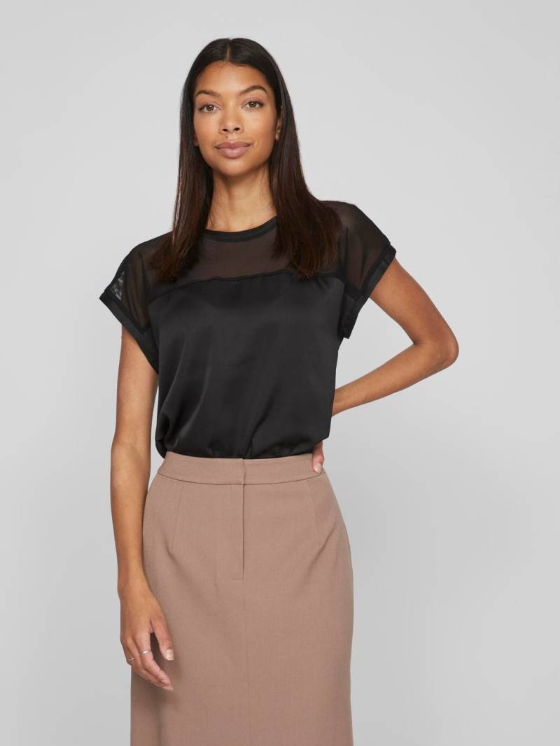 Vila Kurzarmshirt »VIELLETTE O-NECK S/S MESH TOP - NOOS« von Vila