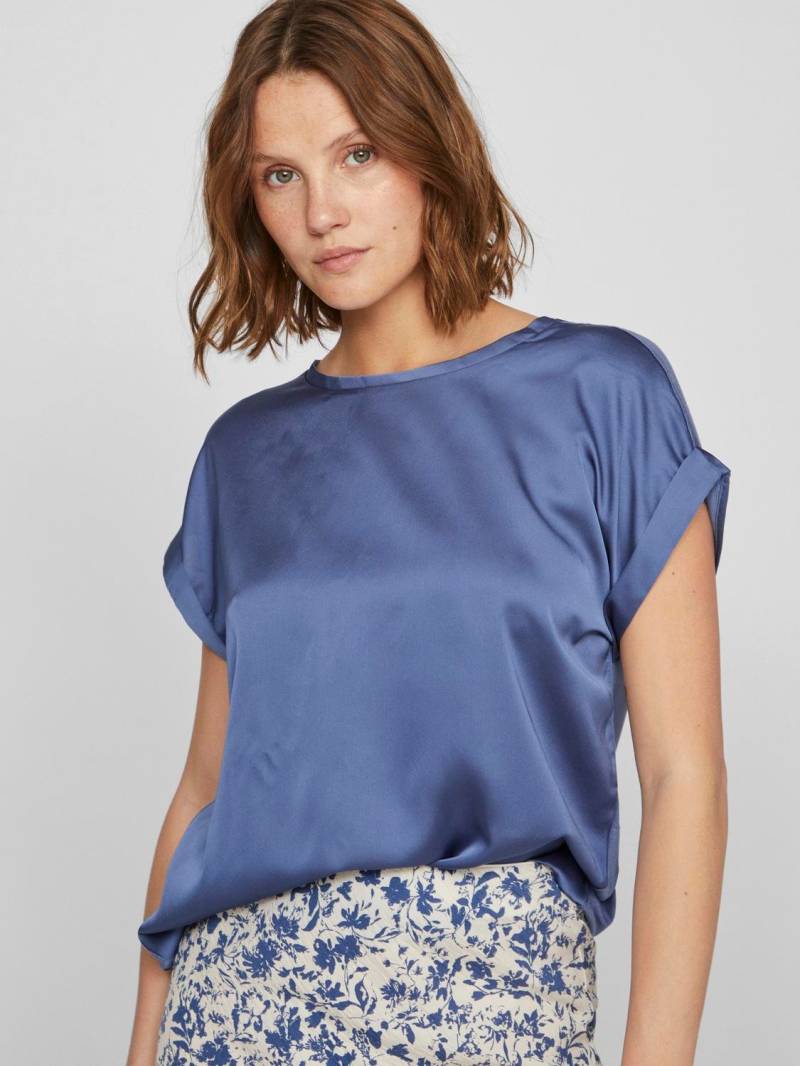 Vila Kurzarmshirt »VIELLETTE S/S SATIN TOP - NOOS«, Satin Optik von Vila